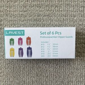 Lavest Hair Clipper Guards Set of 6 Compatible with Most Wahl Clippers 1.25-2.5”
